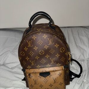 Louis Vuitton Brown and Tan Monogram Backpack